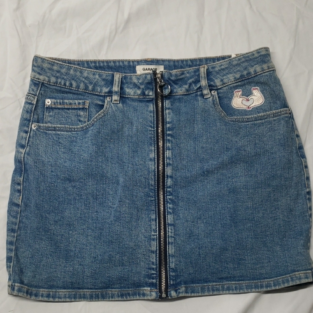 Garage Blue Mini Skirt Casual